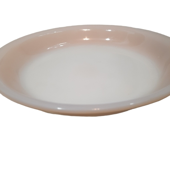 Vintage Fire King Peach Lusterware Pie Dish Pie Plate Model‎ 460 Milk Glass - Picture 4 of 5